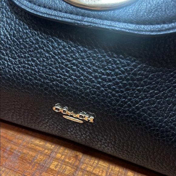 Coach Black Blake Flap Caryall Leather Satchel - Picture 3 of 16